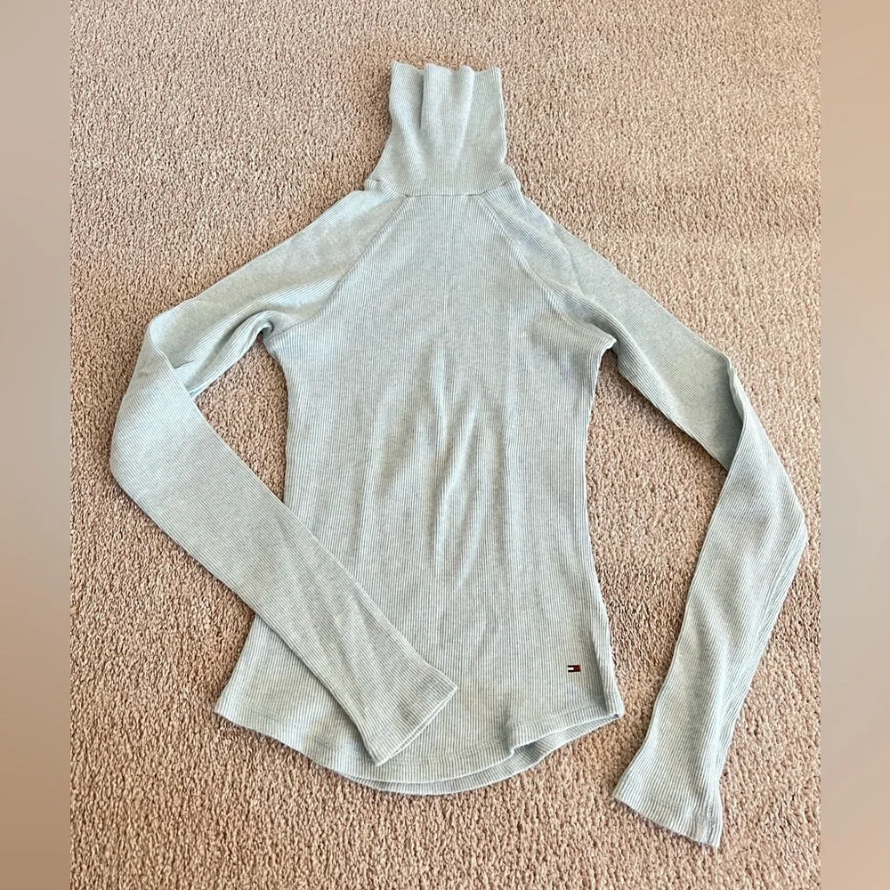 Tommy Hilfiger Light Blue Turtleneck Sweater – Size Small - Picture 2 of 7